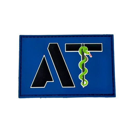 AT Patch V2-PVC - Black/Blue w/Sticker image