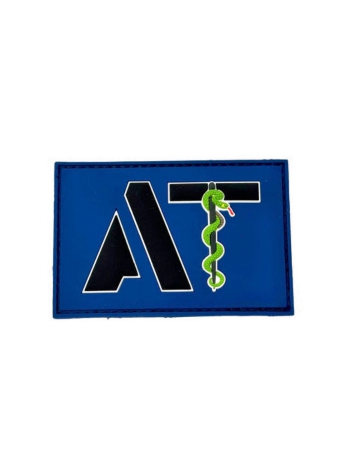 Image of AT Patch V2-PVC - Black/Blue w/Sticker image