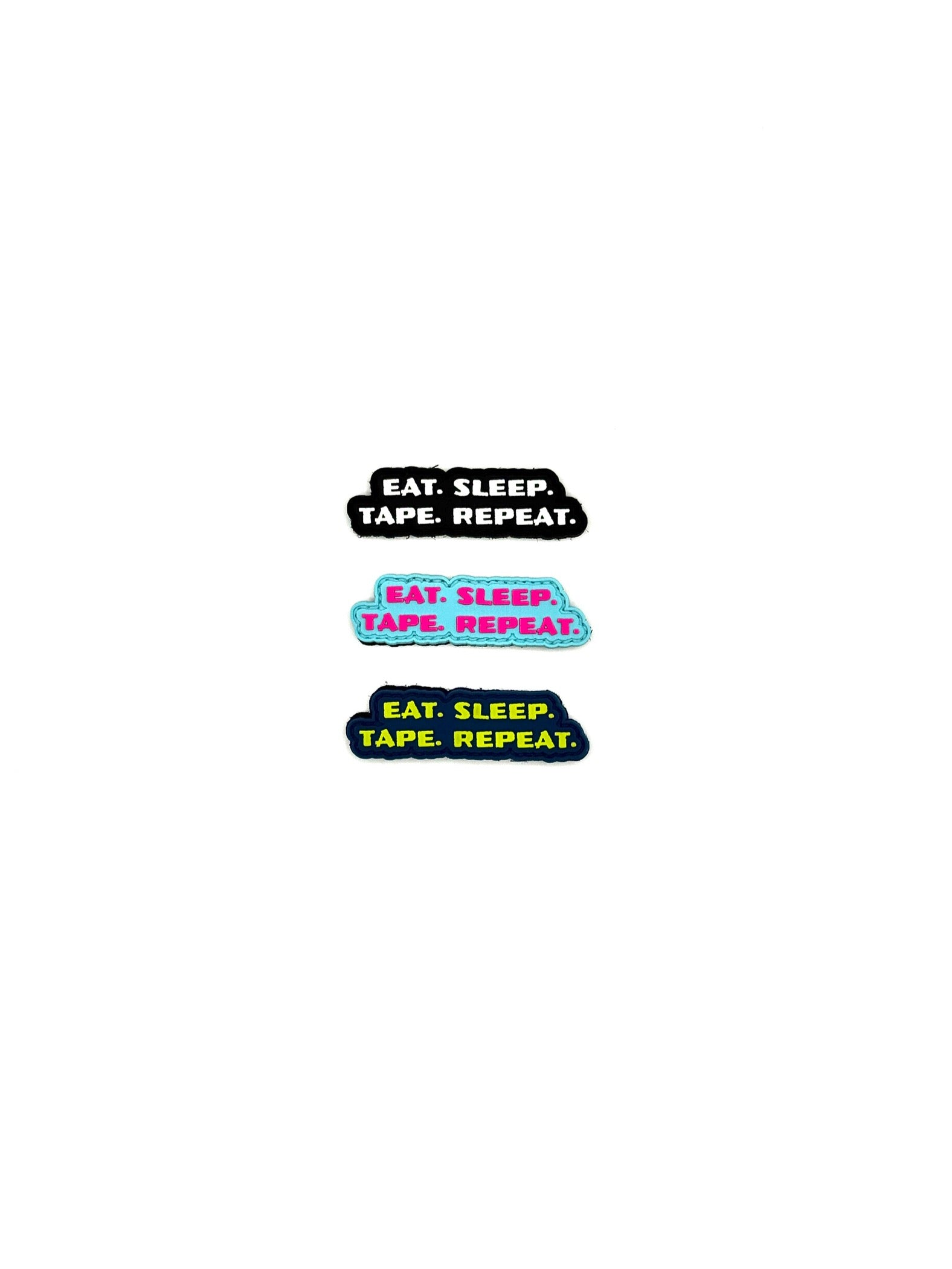 Eat. Sleep. Tape. Repeat: Patch/Sticker