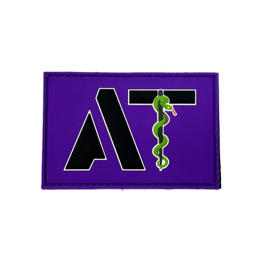 AT Patch V2-PVC - Black on Purple image
